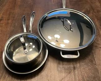 All Clad D3 TriPly Calphalon Stainless Steel Cookware Lot
