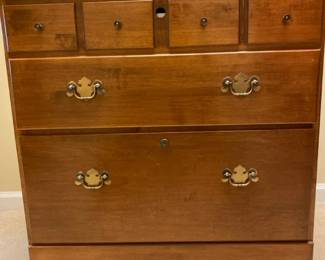 Ethan Allen Maple Heirloom Collection Filing Cabinet