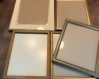 Picture Frame Lot, Gold Tone Brass 4 Pcs