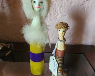 c.1960's Revlon Intimate perfume dressing table doll and Couturine lipstick doll