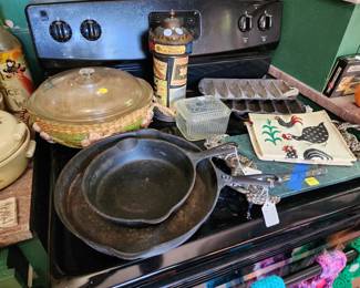 Cast Iron and other vintage kitchenware