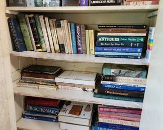 Lots of books! Civil War related, antiques & collectibles, and more!