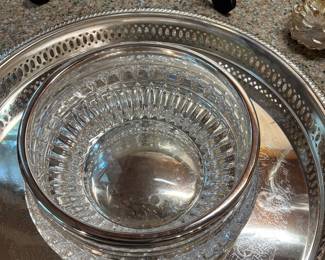 Silver Tray & Bowl