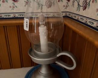 Glass Hurricane Candle Holder