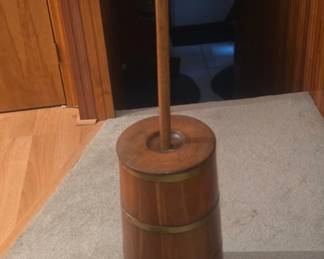 Primitive Metal Band Butter Churn
