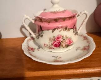 Floral Pitcher and Basin Set