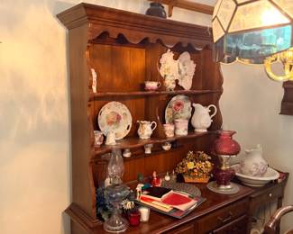 Dining Hutch with Collectibles