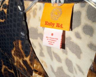 Ruby Rd. Animal Print Jacket