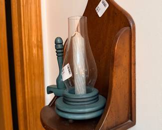 Candleholders and Wood Decor
