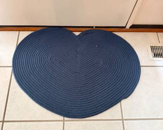 Blue Heart Rug