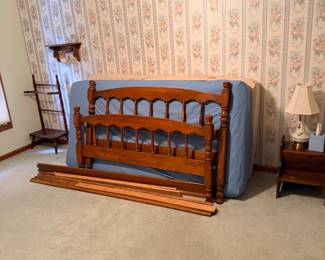 Wooden Bench and Exercise Mat
