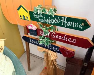 Garden Directional Sign