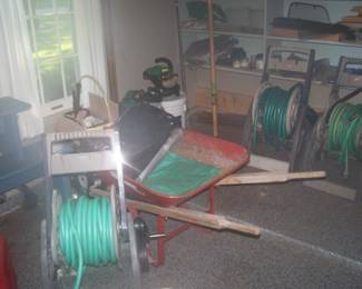 HOSE REELS, WHEELBARROW & MORE