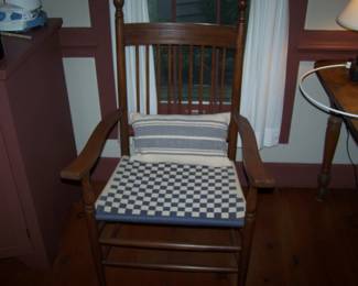 WOVEN-SEAT ARMCHAIR