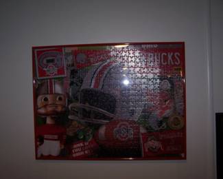 FRAMED OHIO BUCKEYES JIG-SAW PUZZLE