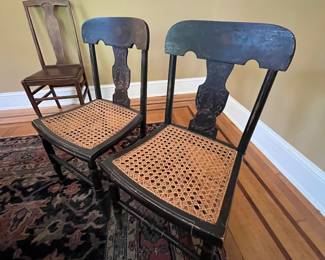 Set of 8 antique dining chairs