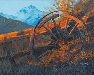 Lot 1066 Charles Schridde (American, 1926-2011) Oil on Canvas, 'Trails West', H 30" W 40"
