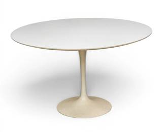 Lot 1022 Attributed to Eero Saarinen (Finnish-American, 1910-1961) for Knoll Tulip Table H 28.25" Dia. 48"