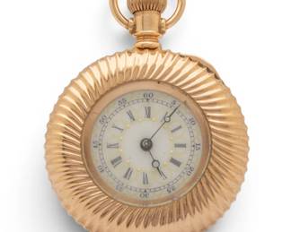 Lot 31 Elgin Watch Company 14k Gold Lady's Pocket Watch 1899, Dia. 1.2" 41.8 grams 1 PC