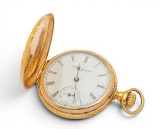 Lot 32 Elgin 14K Gold Lady's Pocket Watch Dia. 1.2" 30 grams 1 PC