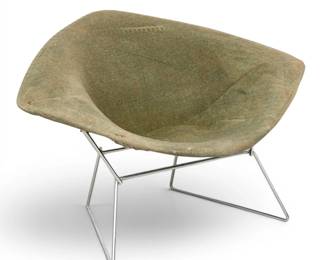 Lot 1012 Eero Saarinen (Finnish-American, 1910-1961) for Knoll Diamond Chair, Ca. 1961-1970, H 28" W 44" Depth 26"
