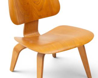 Lot 1020 Charles and Ray Eames for Herman Miller (American) Molded Plywood LCW Potato Chip Chair, Ca. 1950-1957, H 26.5" W 22" Depth 22"