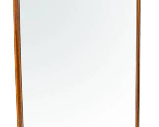 Lot 1045 Kent-Coffey Manufacturing Co. (American) Mid-Century Modern 'Perspecta' Walnut and Rosewood Mirror, Ca. 1960, H 47.5" W 31"