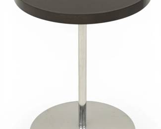 Lot 1029 Modern Tray Top Side Table, Late 20th C., H 20" Dia. 15.75"