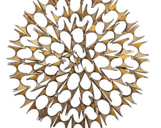 Lot 1131 In the Manner of Marc Weinstein (American, B. 1957) Metal Sculpture, Ca. 1970's, Dia. 28.75"