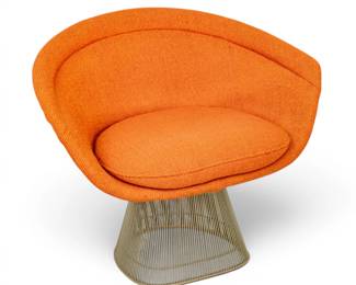 Lot 1008 Warren Platner (American, 1919-2006) for Knoll Chair, Ca. 1961-1970, H 30" W 36" Depth 26"