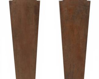 Lot 1050 Misson-Style Floor Lamps, Ca. 1960, H 71" W 15" Depth 5" 1 PAIR