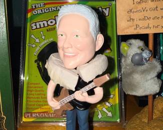 Musician bobblehead figure with guitar