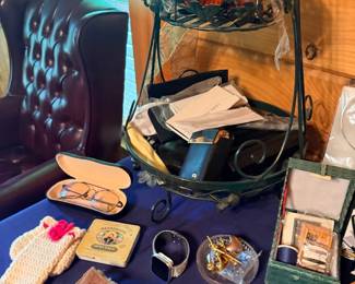 Jewelry boxes, watches, and men's accessories