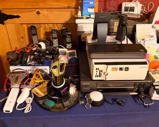 Cordless phones, label maker, and office electronics