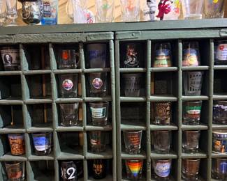 Large souvenir shot glass collection