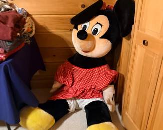 Large vintage Minnie Mouse plush doll