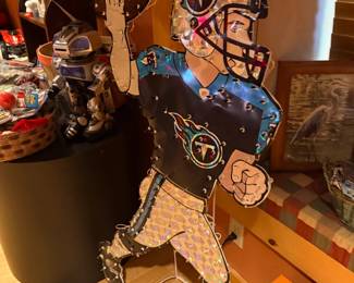 Tennessee Titans football player yard decoration