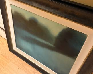Large framed landscape art print