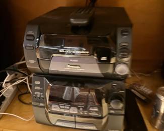 Stereo system with CD changer and speakers