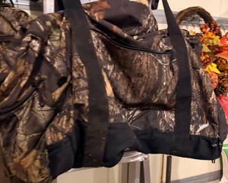 Camo hunting duffel bag