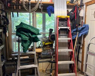 Werner fiberglass and aluminum ladders