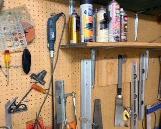 Power tools, saws, and spray paints