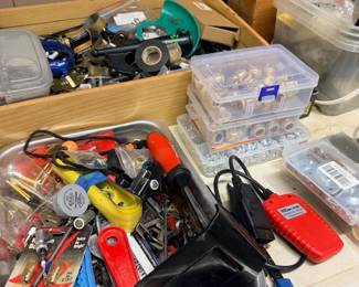 Assorted tools, testers, and hardware lot