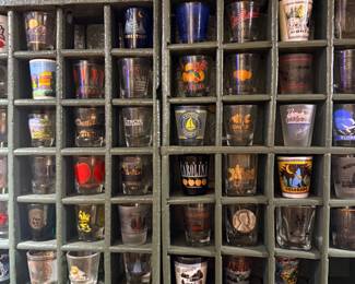 Shot glass collection, another section