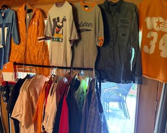 Men's shirts and Tennessee Vols apparel