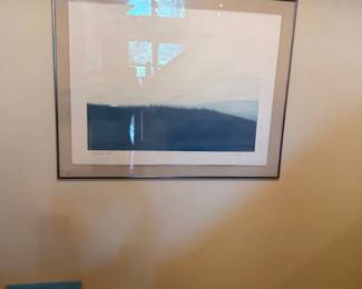 Framed minimalist landscape print