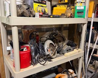 Power tools including circular saw and sanders