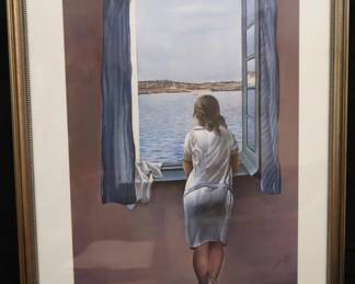 Salvador Dali Art Print, Titled "Figure At A Window" 1925