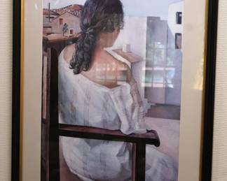 Salvador Dali Art Print Titled "Seated Girl Seen From The Back", 1925