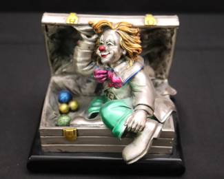 Vintage Mida Argenti Hand Painted With 925 Silver
